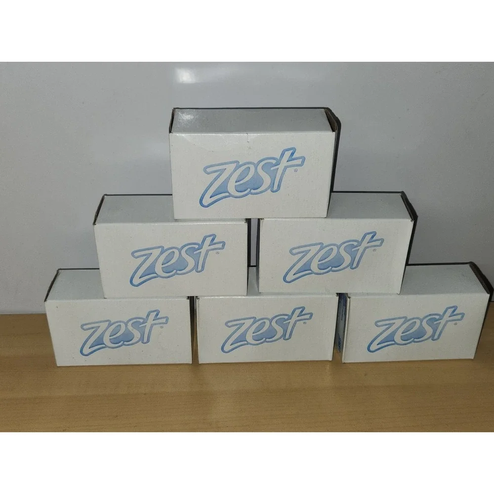 ZEST Bar Soap Vintage~NEW in BOX Old Stock 4 OZ~Get Zestfully Clean!~Lot‎ Of 6